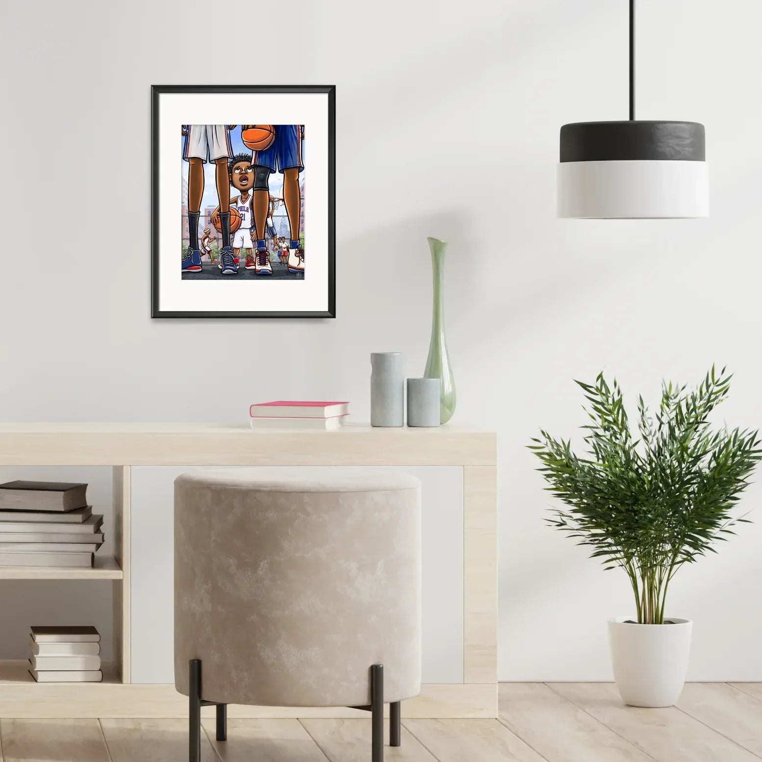 "Trust the Process" 76ers Basketball Limited Edition Print - Nick Fasnacht Illustration & Design