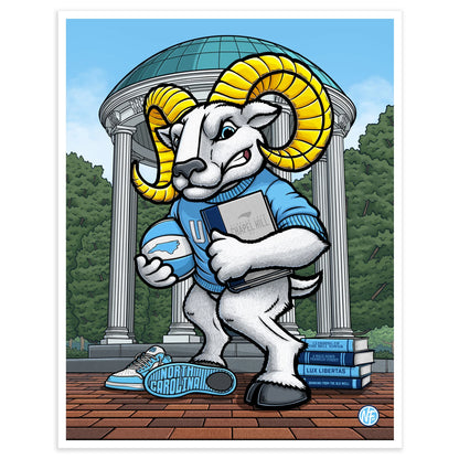 "Light and Liberty" University of North Carolina Limited Edition Print - Nick Fasnacht Illustration & Design