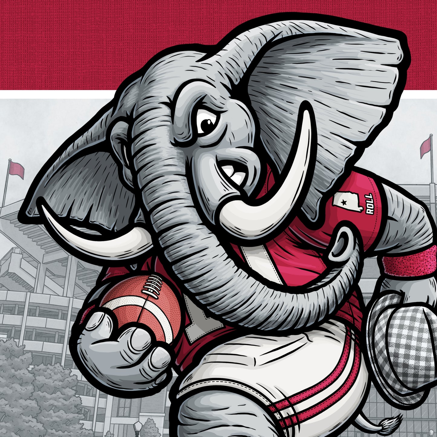 "Roll!" Alabama Football Limited Edition Print