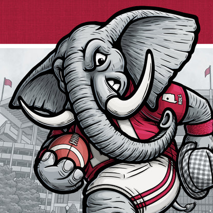 "Roll!" Alabama Football Limited Edition Print