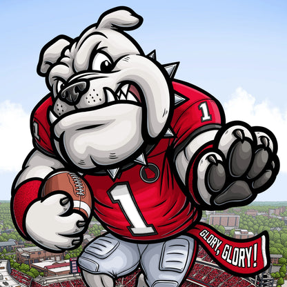 "Glory, Glory!" Georgia Football Limited Edition Print - Nick Fasnacht Illustration & Design