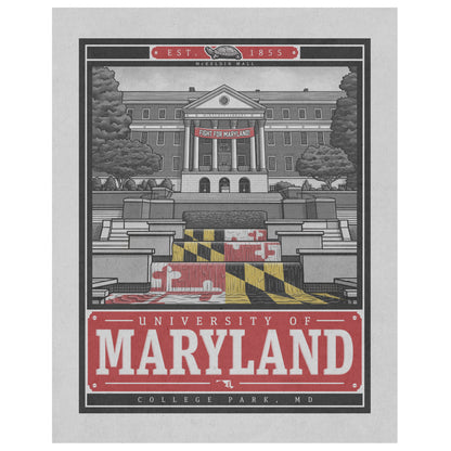"McKeldin Mall" Maryland Limited Edition Print