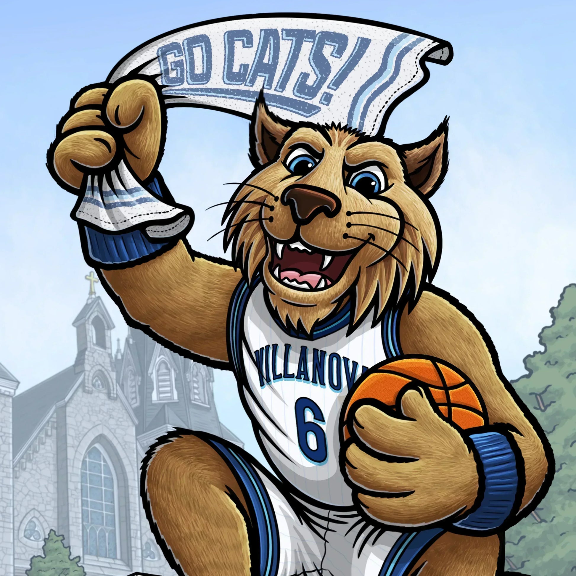 "Nova Nation" Villanova University Limited Edition Print - Nick Fasnacht Illustration & Design