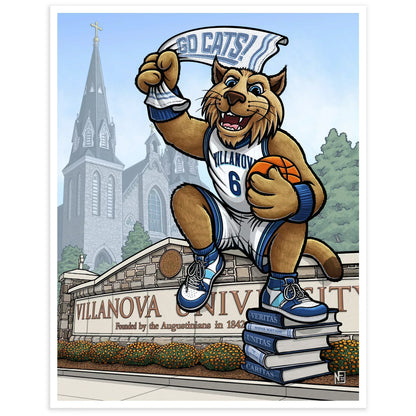 "Nova Nation" Villanova University Limited Edition Print - Nick Fasnacht Illustration & Design