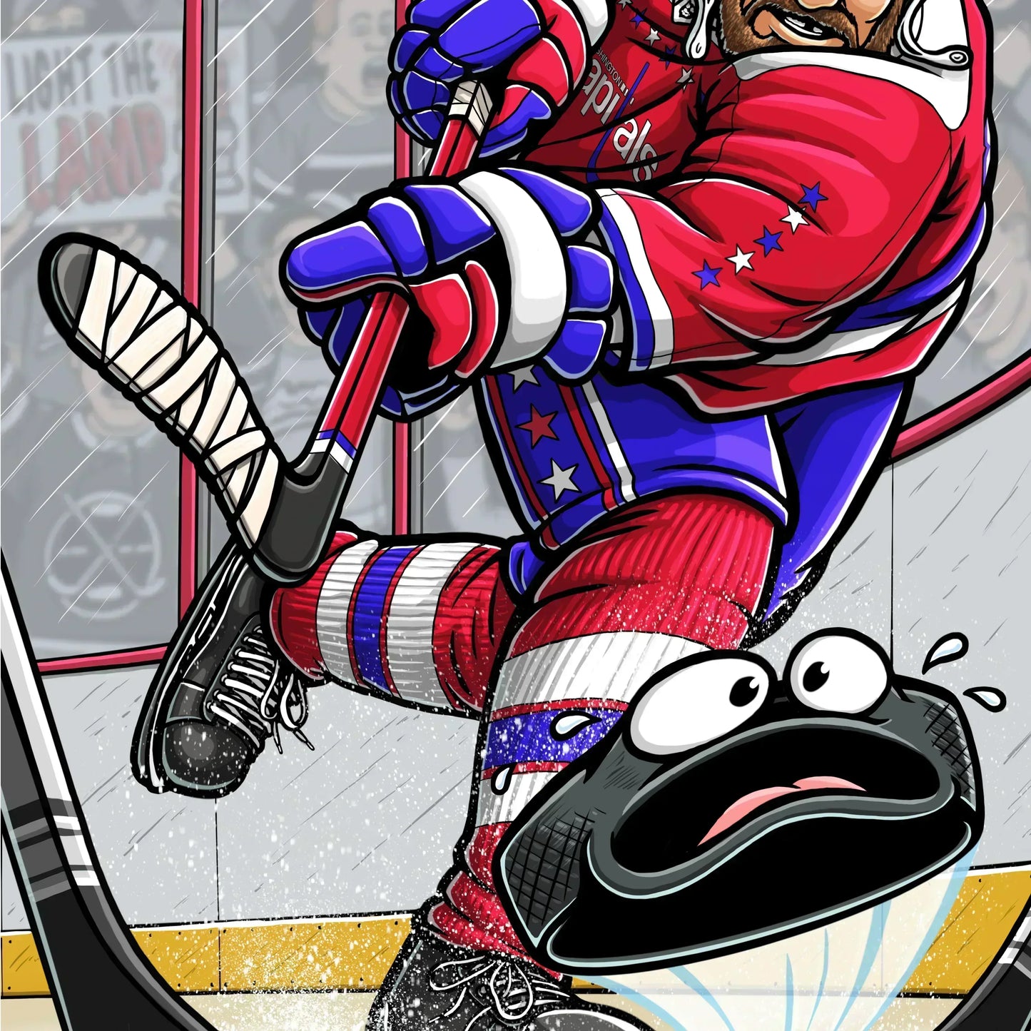 "Capitals" Hockey Limited Edition Print - Nick Fasnacht Illustration & Design