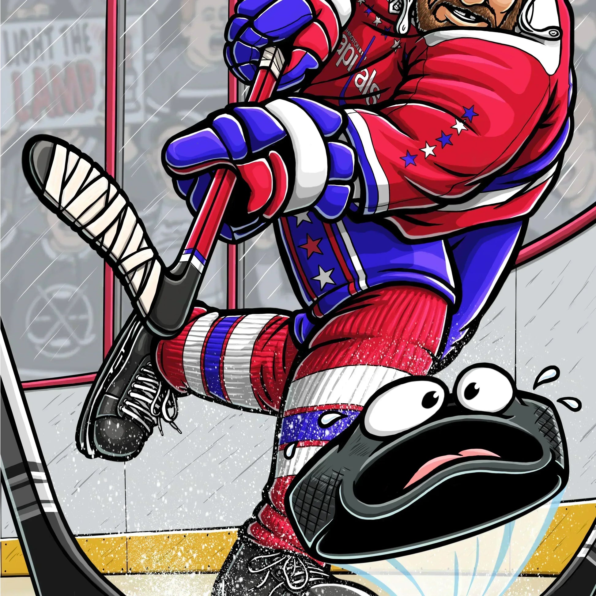 "Capitals" Hockey Limited Edition Print - Nick Fasnacht Illustration & Design