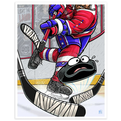 "Capitals" Hockey Limited Edition Print - Nick Fasnacht Illustration & Design