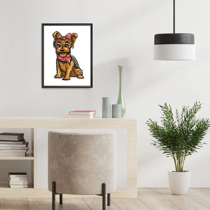 "Yorkie" Yorkshire Terrier Limited Edition Print - Nick Fasnacht Illustration & Design